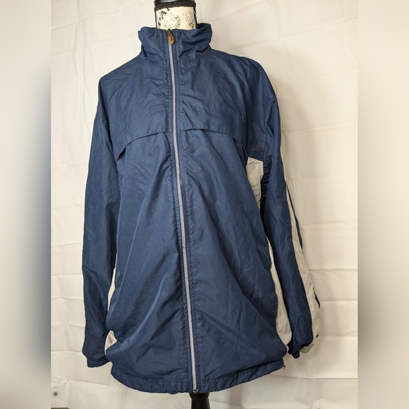 Vintage Y2K Nike 2000's Full Zip Windbreaker Jacket Mens Size XL Navy Blue A041 - Picture 7 of 16